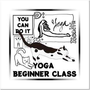 YOGA BEGINNER CLASS, HEALTH Posters and Art